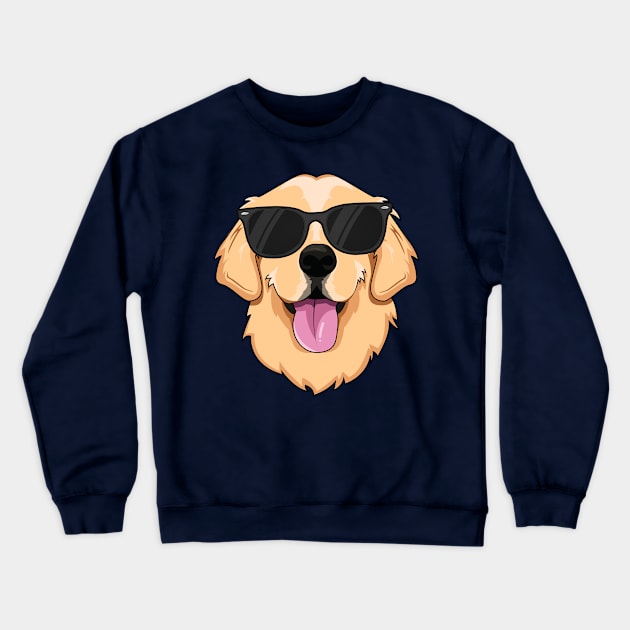 Golden Retriever T-Shirt for Kids Boys Girls Sunglasses Pet Crewneck Sweatshirt by 14thFloorApparel